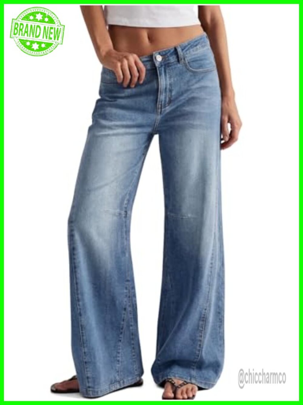High Waisted Wide Leg Jeans Barrel Baggy Pants